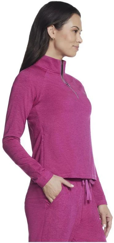 Skechers Skech-Knits Ultra Go 1/4 užtrauktuku segamas džemperis, LT4-PNK rožinis, S