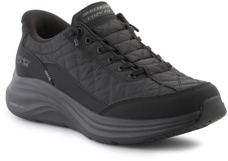 Skechers Slip-Ins: Contour Foam - Cozy 232619-BBK Juoda