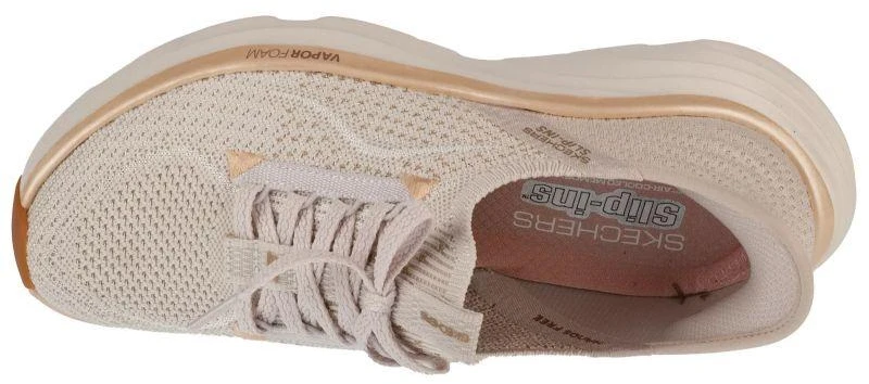 Skechers Slip-Ins: D'lux Vapor - Vakaro švytėjimas 150584-NTGD Smėlio spalvos 35.5