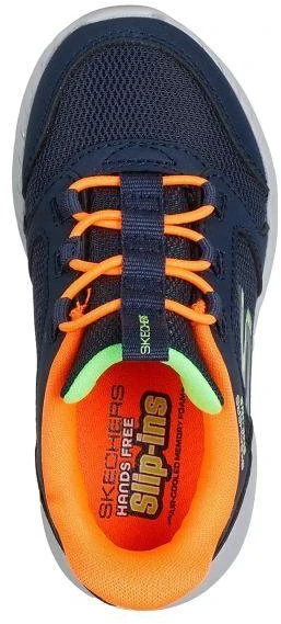 Skechers Slip-ins Dyna-Lite - Turbo-Brisk Buddies 403904N-NVOR NVY-ORNG