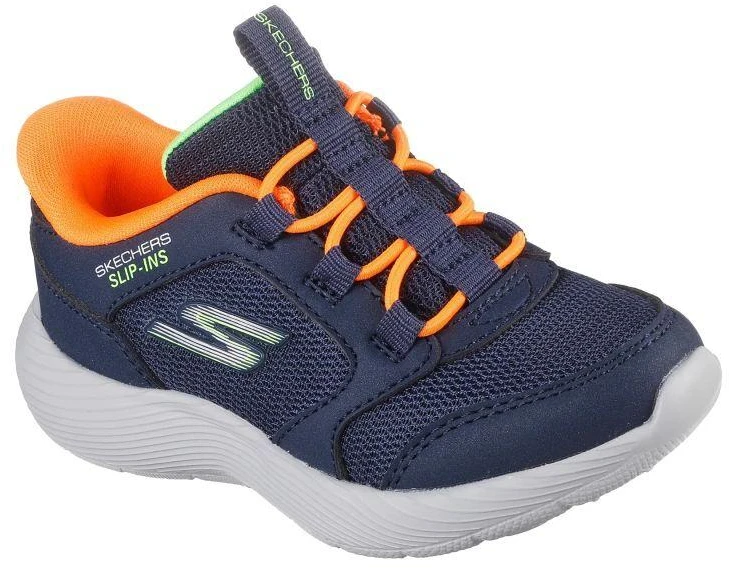 Skechers Slip-ins Dyna-Lite - Turbo-Brisk Buddies 403904N-NVOR NVY-ORNG