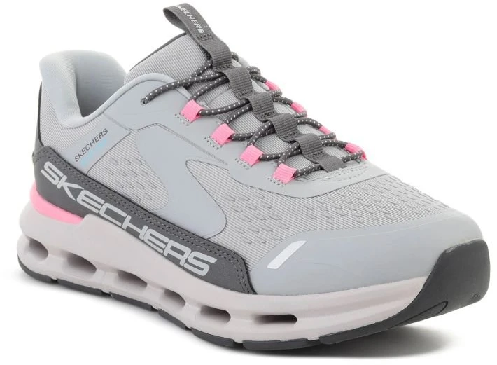 Skechers Slip-ins Glide-Step Vista Lane vaikiški bateliai, pilkai rožiniai