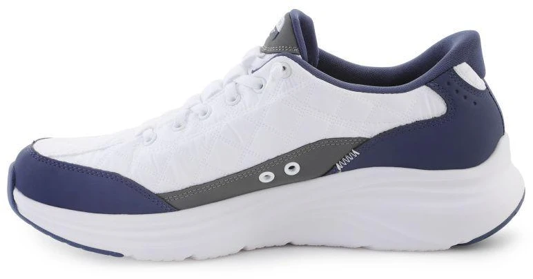 Skechers Slip-ins: Kontūrinis putplastis - Jaukus prigludimas 232619-WNV Balti/Tamsiai mėlyni