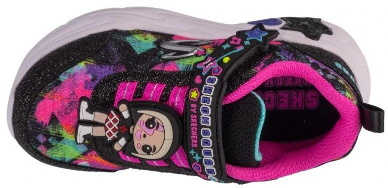 Skechers Snuggle Sneaks - Skech Squad 302214N-BKMT Juoda 23