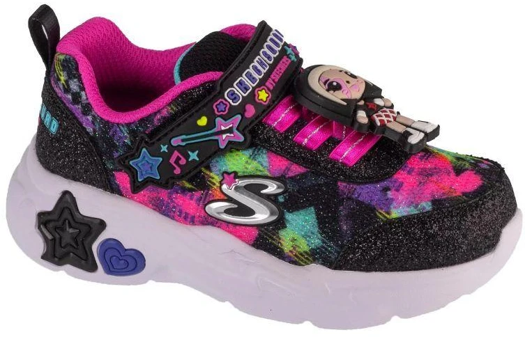 Skechers Snuggle Sneaks - Skech Squad 302214N-BKMT Juoda 23
