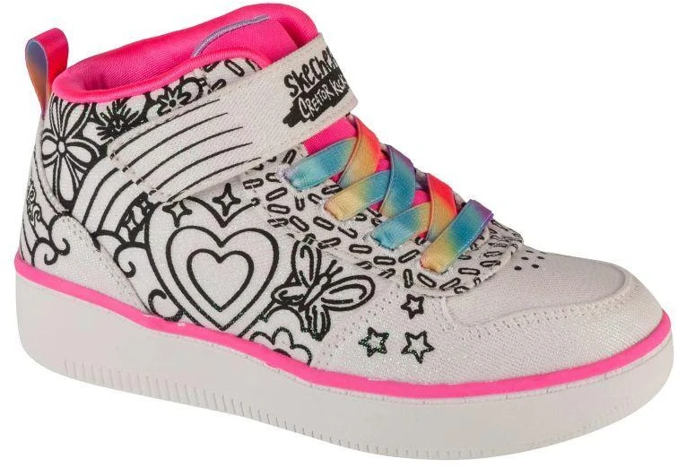 Skechers Sport Court 92 - Spalvoti bateliai 302213L-WMLT Balta 27