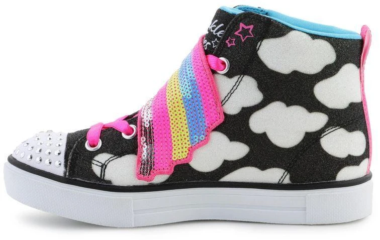 Skechers Twinkle Toes batai: Twinkle Sparks - Shooting Star Jr 314775L-BKMT