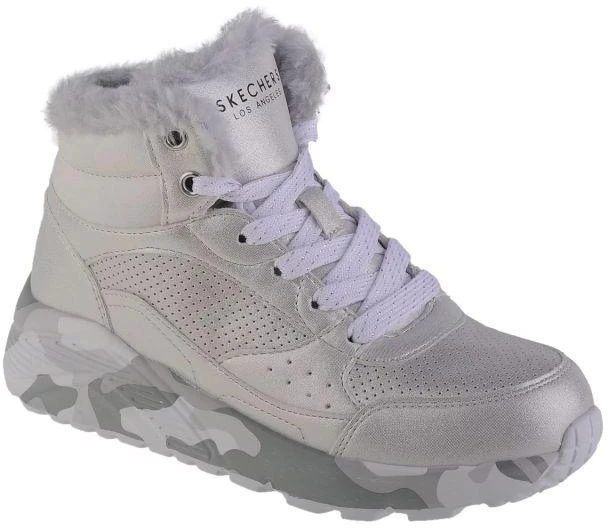 Skechers Uno Lite - Kamufliažinis blizgantis 310485L-SLGY Sidabrinis 29