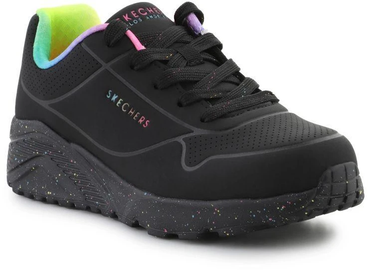Skechers Uno Lite Rainbow Speckle Jr 310456L-BKMT batai