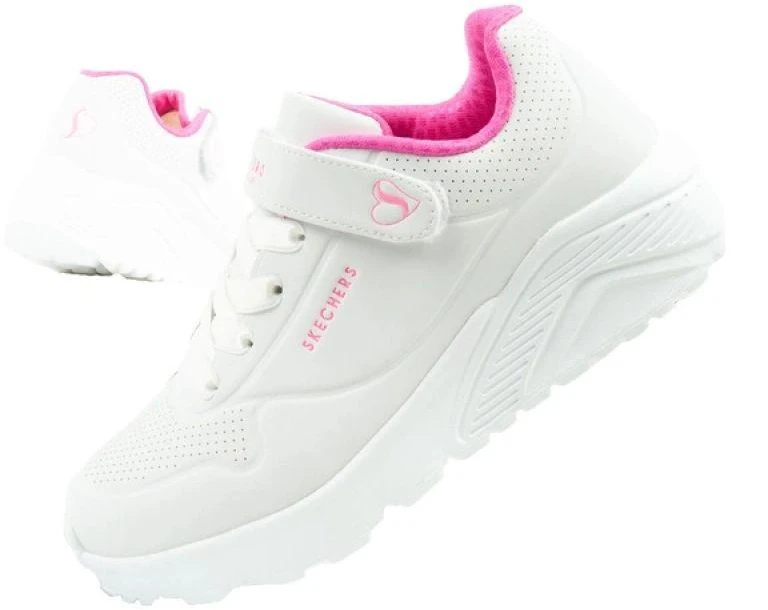 Skechers Uno Lite vaikiški sportiniai bateliai, balti, patogūs