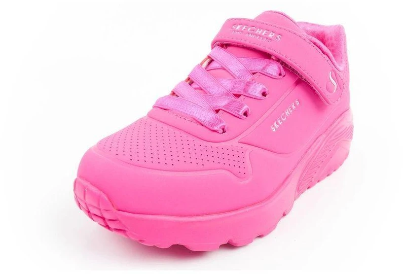 Skechers Uno Lite vaikiški sportiniai bateliai rožiniai patogūs