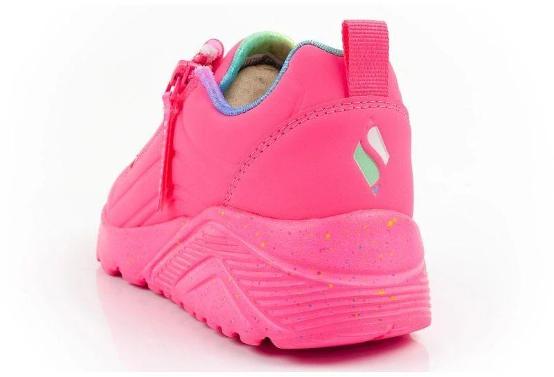 Skechers Uno Lite vaikiški sportiniai kedukai, rožiniai, patogūs.