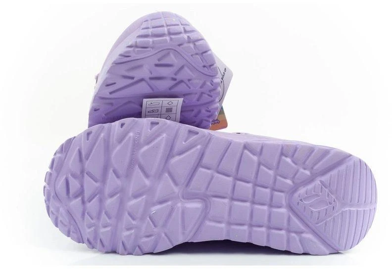 Skechers Uno Lite vaikiški sportiniai patogūs violetiniai bateliai