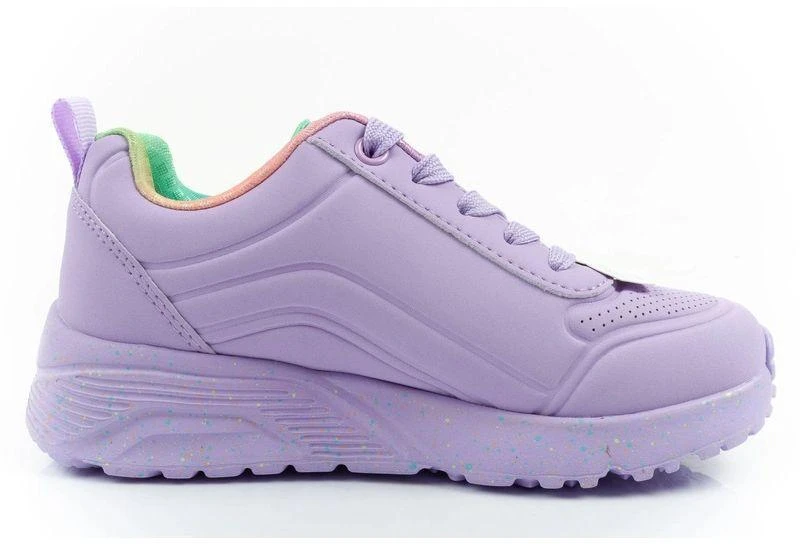Skechers Uno Lite vaikiški sportiniai patogūs violetiniai bateliai