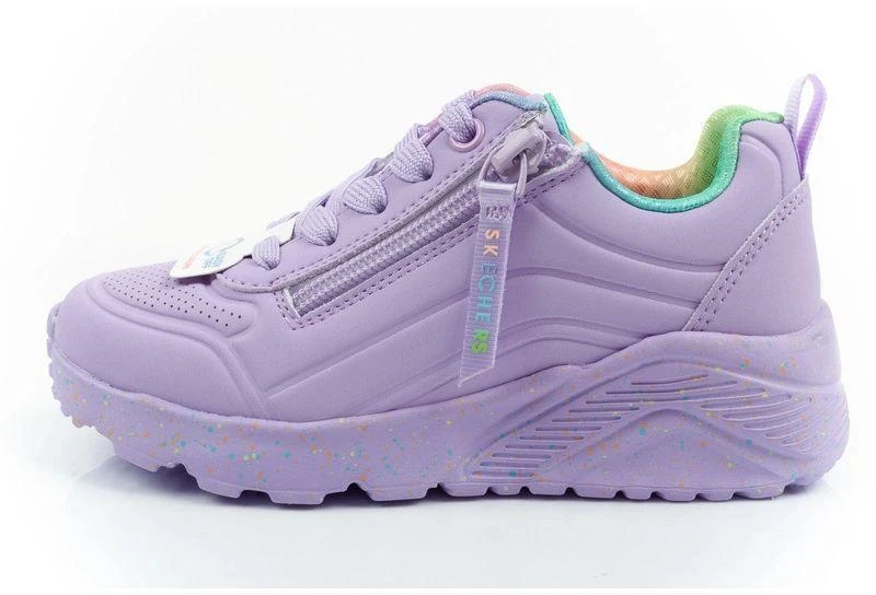 Skechers Uno Lite vaikiški sportiniai patogūs violetiniai bateliai