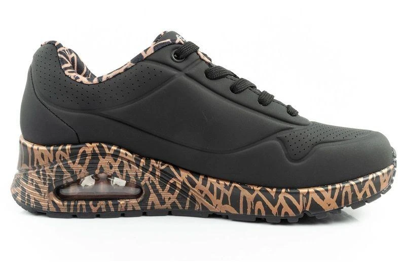 Skechers Uno-Loving Love moteriški sportiniai kedai, madingi juodi