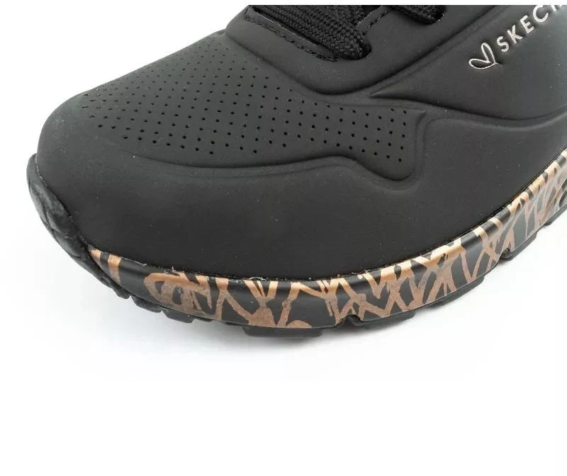 Skechers Uno-Loving Love moteriški sportiniai kedai, madingi juodi