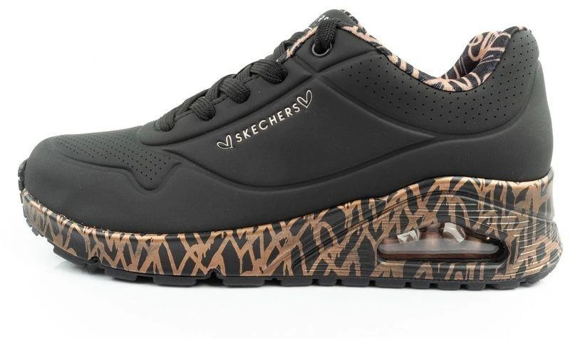 Skechers Uno-Loving Love moteriški sportiniai kedai, madingi juodi