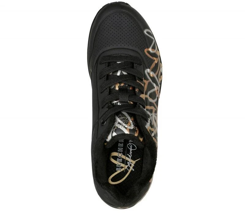 Skechers Uno Metallic Love W 155523/BKGD batai