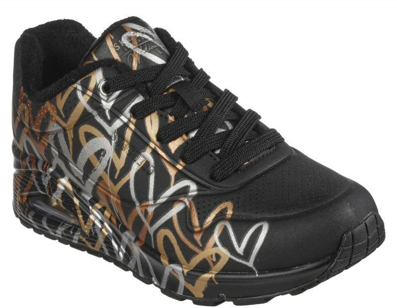 Skechers Uno Metallic Love W 155523/BKGD batai