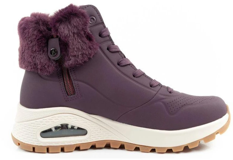 Skechers Uno Rugged moteriški izoliuoti žieminiai batai, violetiniai