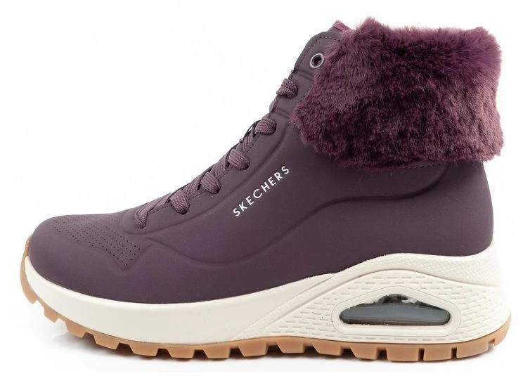 Skechers Uno Rugged moteriški izoliuoti žieminiai batai, violetiniai