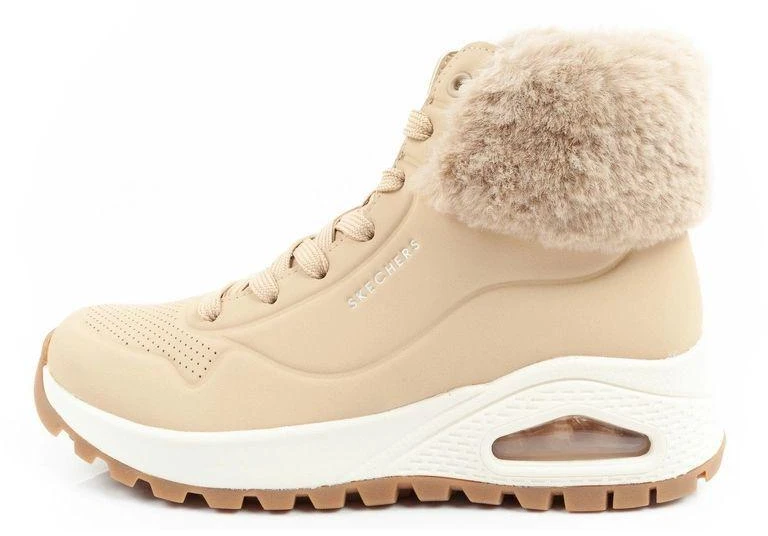 Skechers Uno Rugged moteriški pašiltinti žieminiai batai rudi