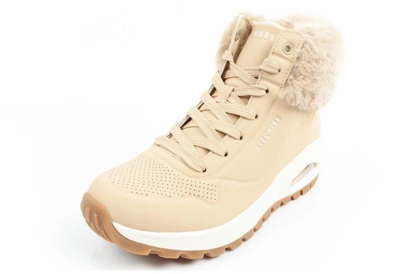 Skechers Uno Rugged moteriški pašiltinti žieminiai batai rudi