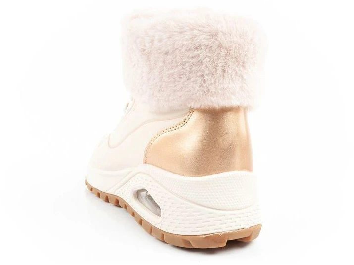 Skechers Uno Rugged moteriški sportiniai aulinukai, pašiltinti, žieminiai, smėlio spalvos