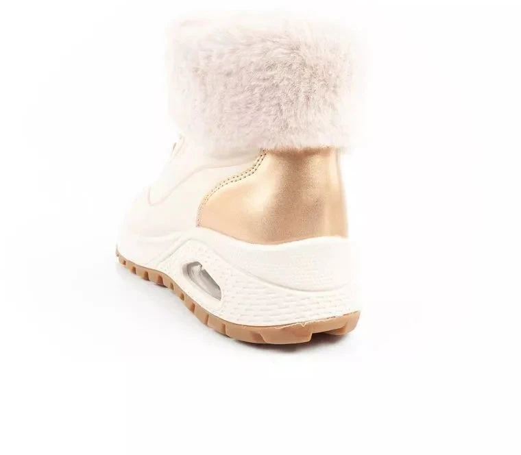Skechers Uno Rugged moteriški sportiniai aulinukai, pašiltinti, žieminiai, smėlio spalvos