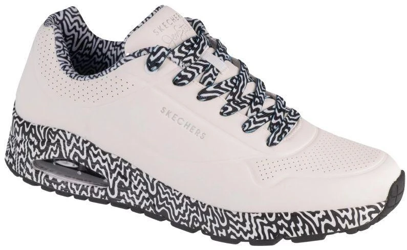 Skechers Uno - Stark Mini Drip 183518-WBK Balta