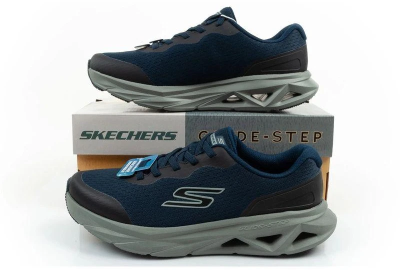 Skechers vyriški kedai Glide-Step Vortex, patogūs, tamsiai mėlyni