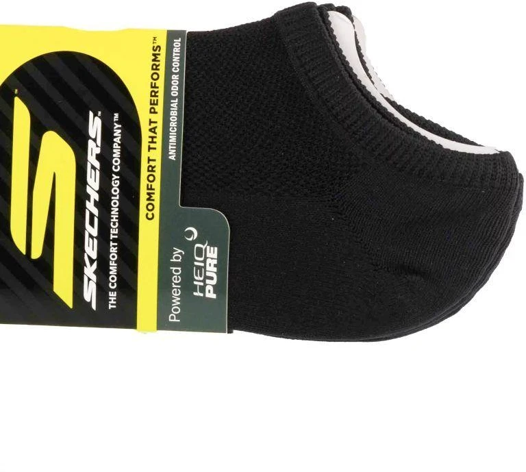 Skechers Vyriški Mikropluošto Kojinės, 3 poros, Juodos, S101715-HBLK, 41-46