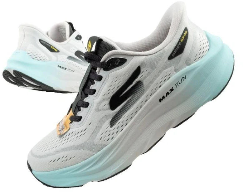 Skechers vyriški sportbačiai Max Run, balti, SLIP-INS