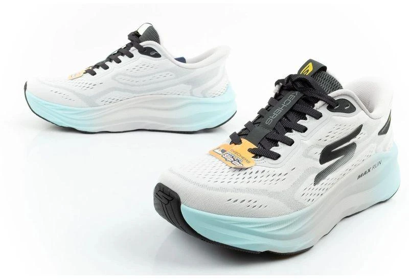 Skechers vyriški sportbačiai Max Run, balti, SLIP-INS