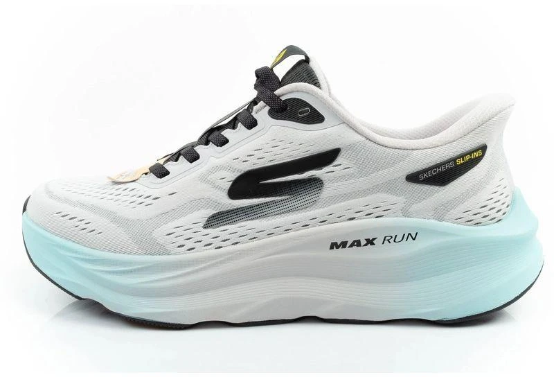 Skechers vyriški sportbačiai Max Run, balti, SLIP-INS