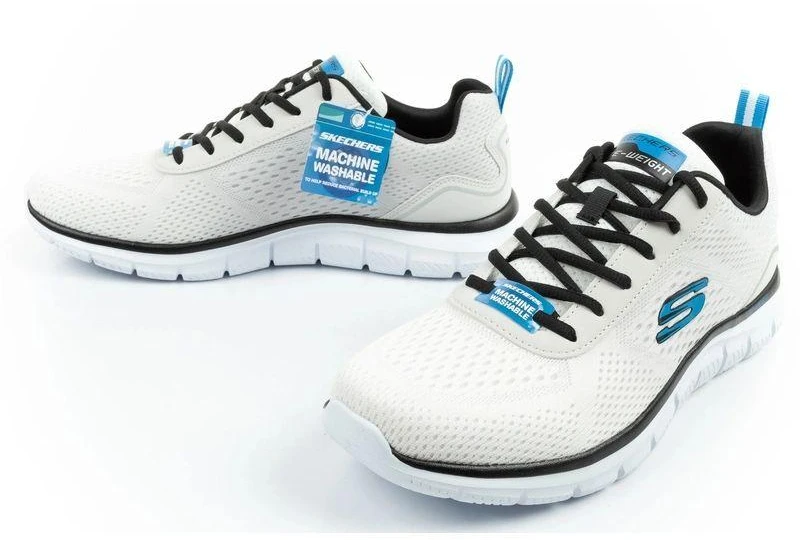 Skechers vyriški sportiniai batai Track-Ripkent patogūs lengvi madingi ecru