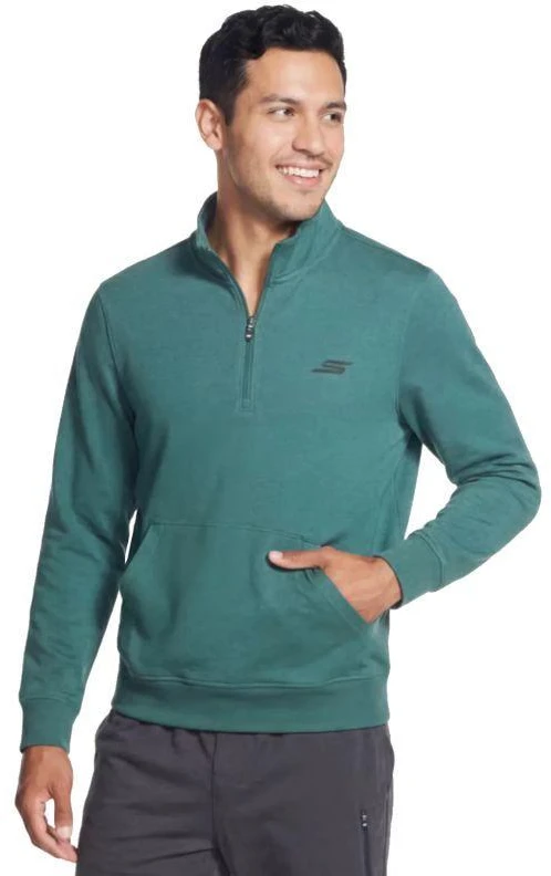 Skechers Weekend Easy 1/4 užtrauktuku segamas džemperis LT269-STOL žalias L