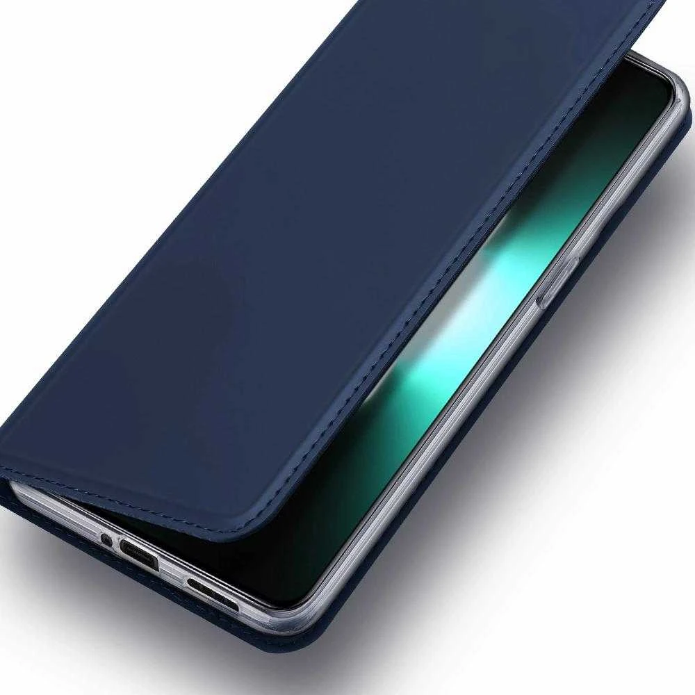 Dux Ducis Skin Pro Realme GT Neo 5 / Realme GT3 atverčiamas Card Wallet su stoveliu dėklas telefonui juodos spalvos