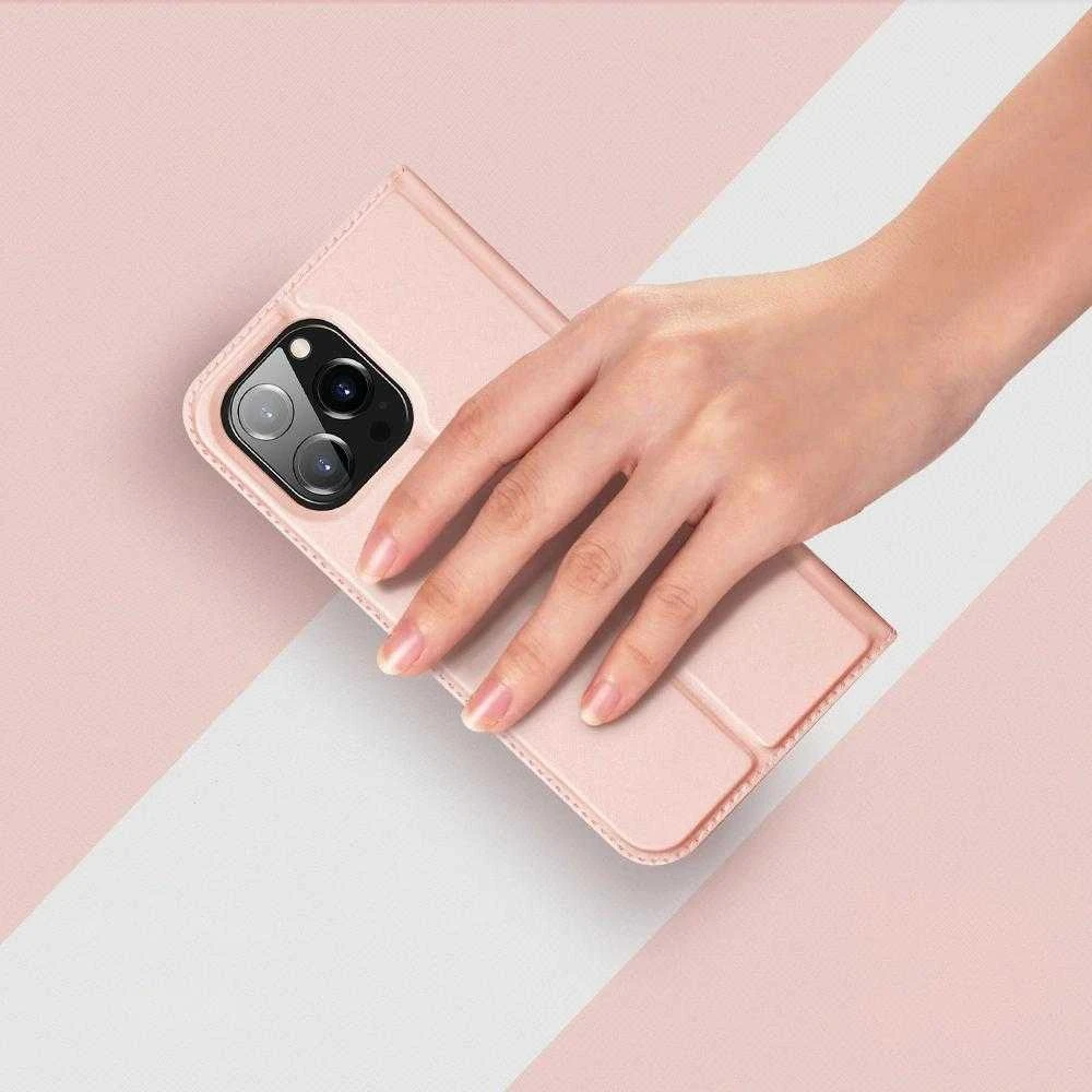 Dėklas Dux Ducis Skin Pro Apple iPhone 15 Pro rožinio aukso