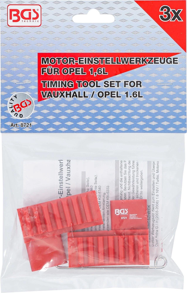 SKIRSTOMOJO VELENO FIKSAVIMO ĮRANKIS | OPEL / VAUXHALL 1,6 / 1,8 L (8721)