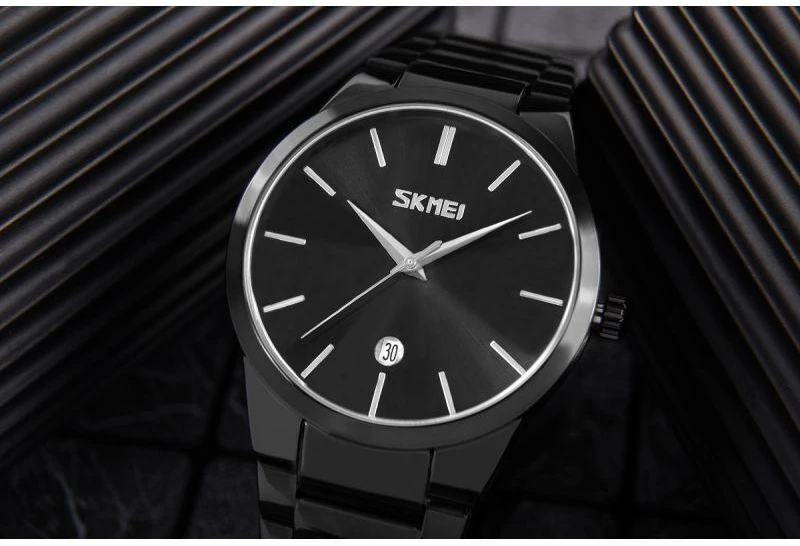 Skmei 9140BK Vyriškas laikrodis + Dovanų dėžutė