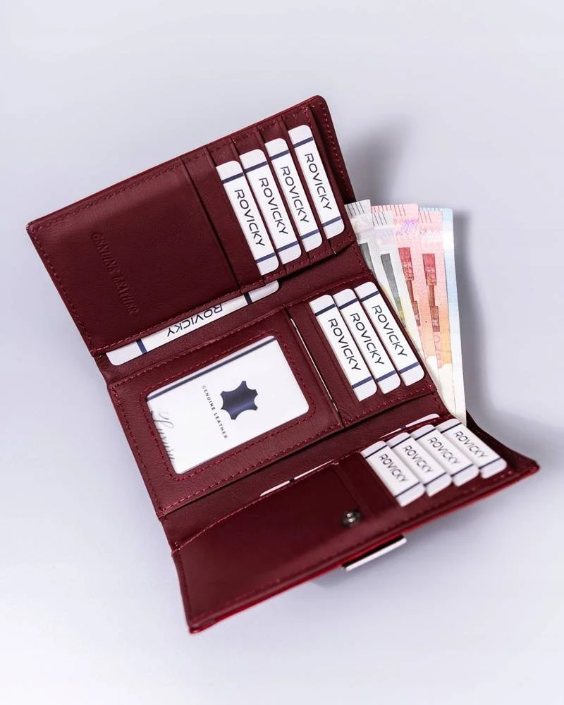 Odinė ir dirbtinės odos piniginė RFID ROVICKY RPX-23-3