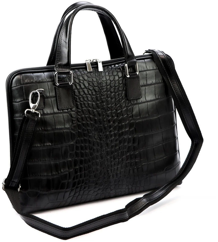 Skórzana aktówka damska Camilla PREMIUM 10.777 CROCO A4
