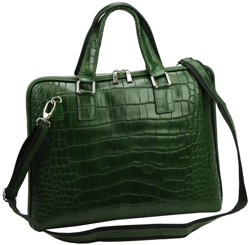 Skórzana aktówka damska Camilla PREMIUM 10.777 CROCO A4