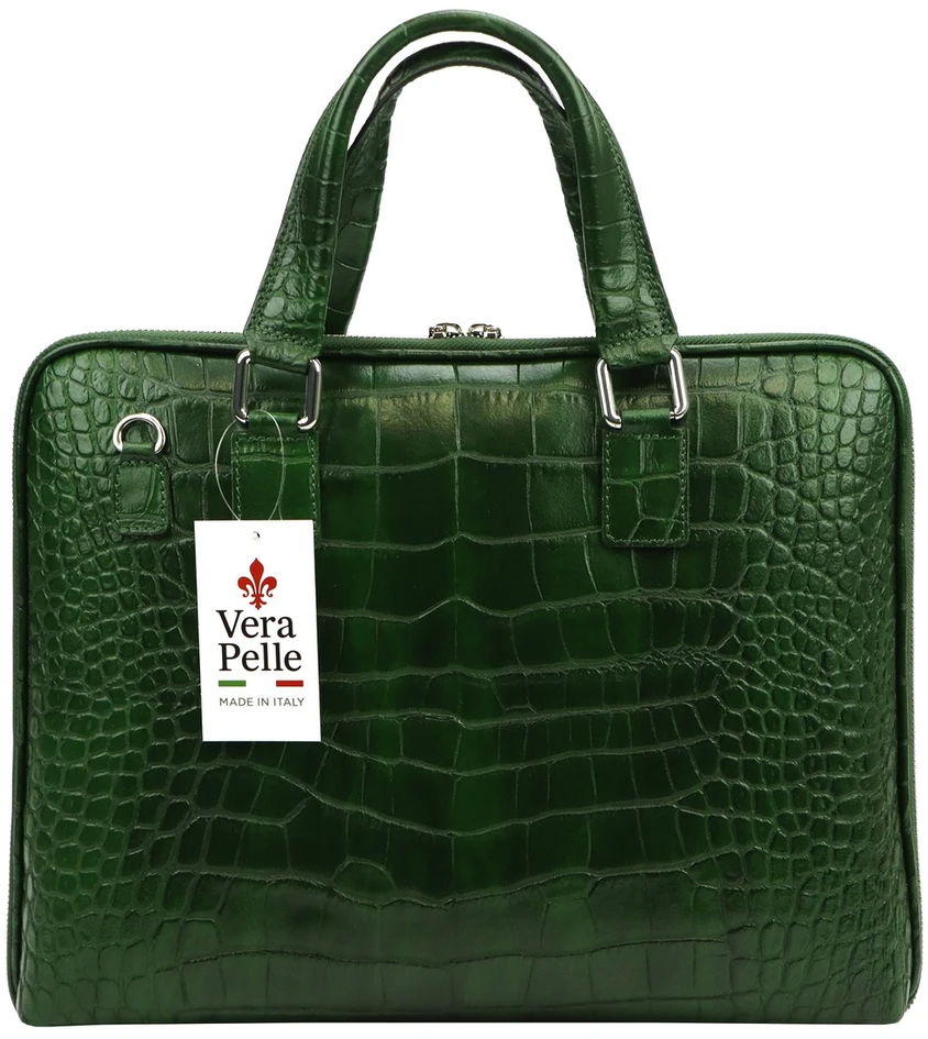 Skórzana aktówka damska Camilla PREMIUM 10.777 CROCO A4