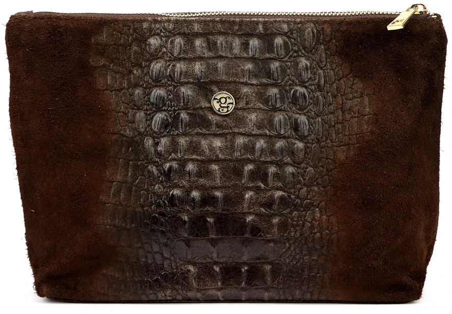 Skórzana kosmetyczka Gregorio COSMETICS-004 CROCO