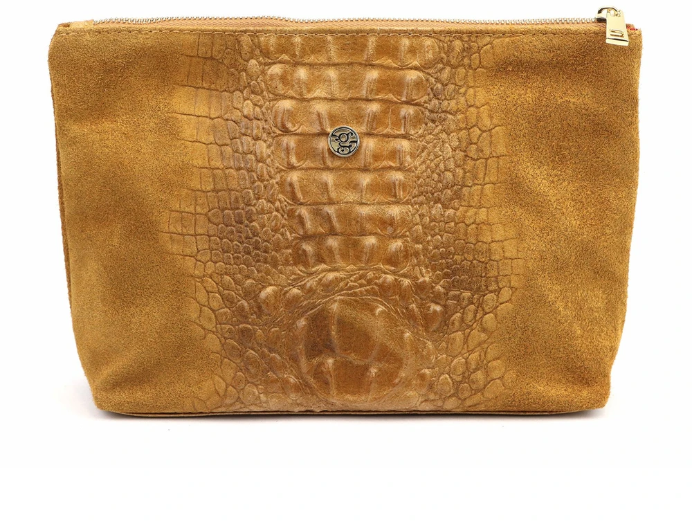 Skórzana kosmetyczka Gregorio COSMETICS-004 CROCO