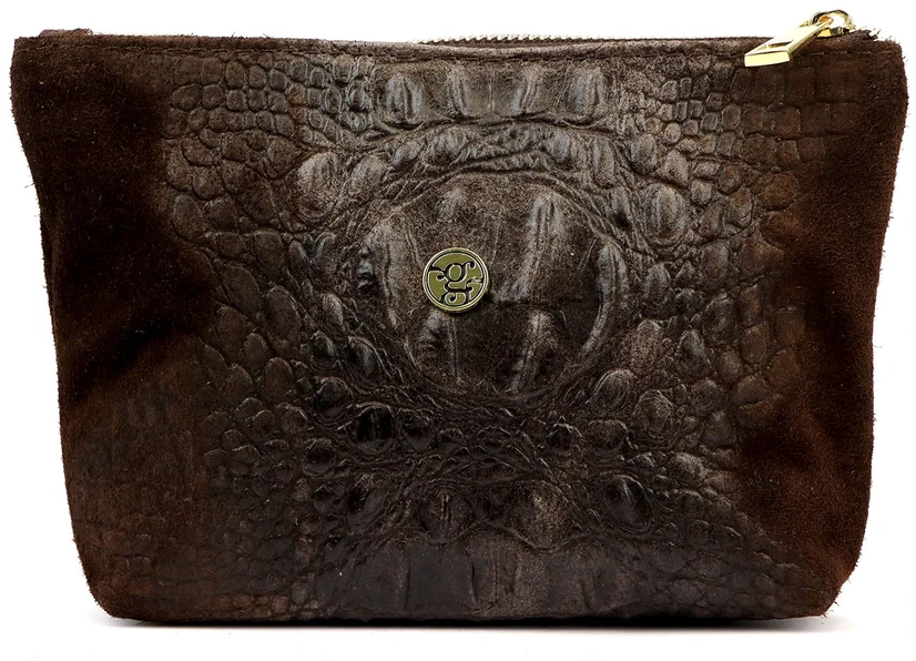 Skórzana kosmetyczka Gregorio COSMETICS-005 CROCO