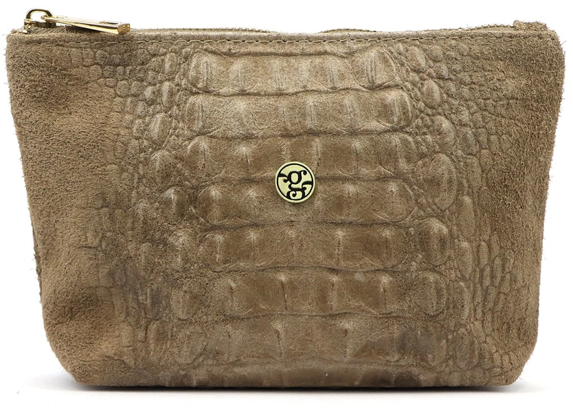 Skórzana kosmetyczka Gregorio COSMETICS-005 CROCO